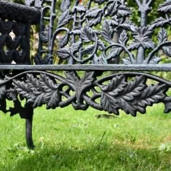 "Wayland" Antique Green Leaf Bench -Garden Supply Discount Store wayland antique green leaf bench 11