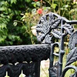 "Wayland" Antique Green Leaf Bench -Garden Supply Discount Store wayland antique green leaf bench 13