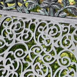 "Wayland" Antique Green Leaf Bench -Garden Supply Discount Store wayland antique green leaf bench 3