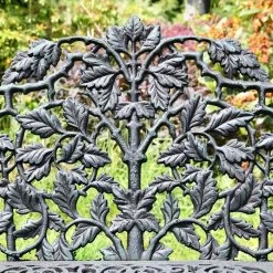 "Wayland" Antique Green Leaf Bench -Garden Supply Discount Store wayland antique green leaf bench 4