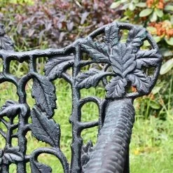 "Wayland" Antique Green Leaf Bench -Garden Supply Discount Store wayland antique green leaf bench 8