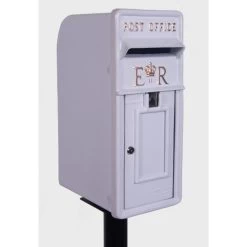 'Original Reproduction' White Elizabeth Regina Post & Parcel Box