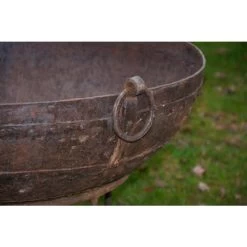 Iron Kadai Fire Bowl - 160cm -Garden Supply Discount Store wrought iron kadai bowls individually handmade 1 1 1 1