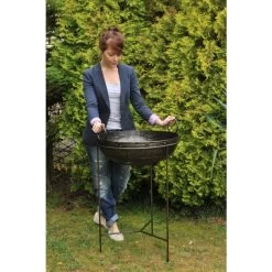 "Annapurna" Wrought Iron Indian Kadai Bowl & Fire Pit