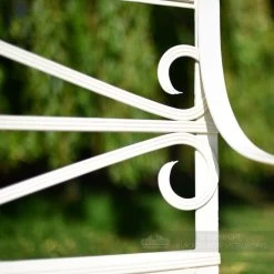 "The Cradley" Two Seater Deluxe Iron Bench 10 "The Cradley" Two Seater Deluxe Iron Bench -Garden Supply Discount Store wrought iron curl on garden bench