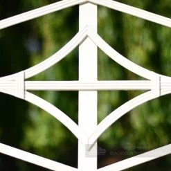 "The Cradley" Two Seater Deluxe Iron Bench 11 "The Cradley" Two Seater Deluxe Iron Bench -Garden Supply Discount Store wrought iron diamond pattern on 2 seater bench