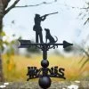 Standard "Game Season" Weathervane In Black Cast Iron -Garden Supply Discount Store wv025 game season weathervane in garden 1 1