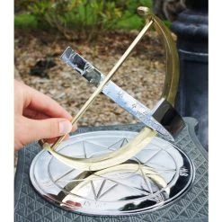 "Zenith Cosmic" Bright Chrome And Brass Armillary -Garden Supply Discount Store zenith chrome brass scale 1